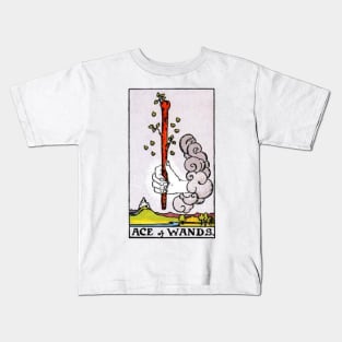 Ace of Wands Tarot Kids T-Shirt